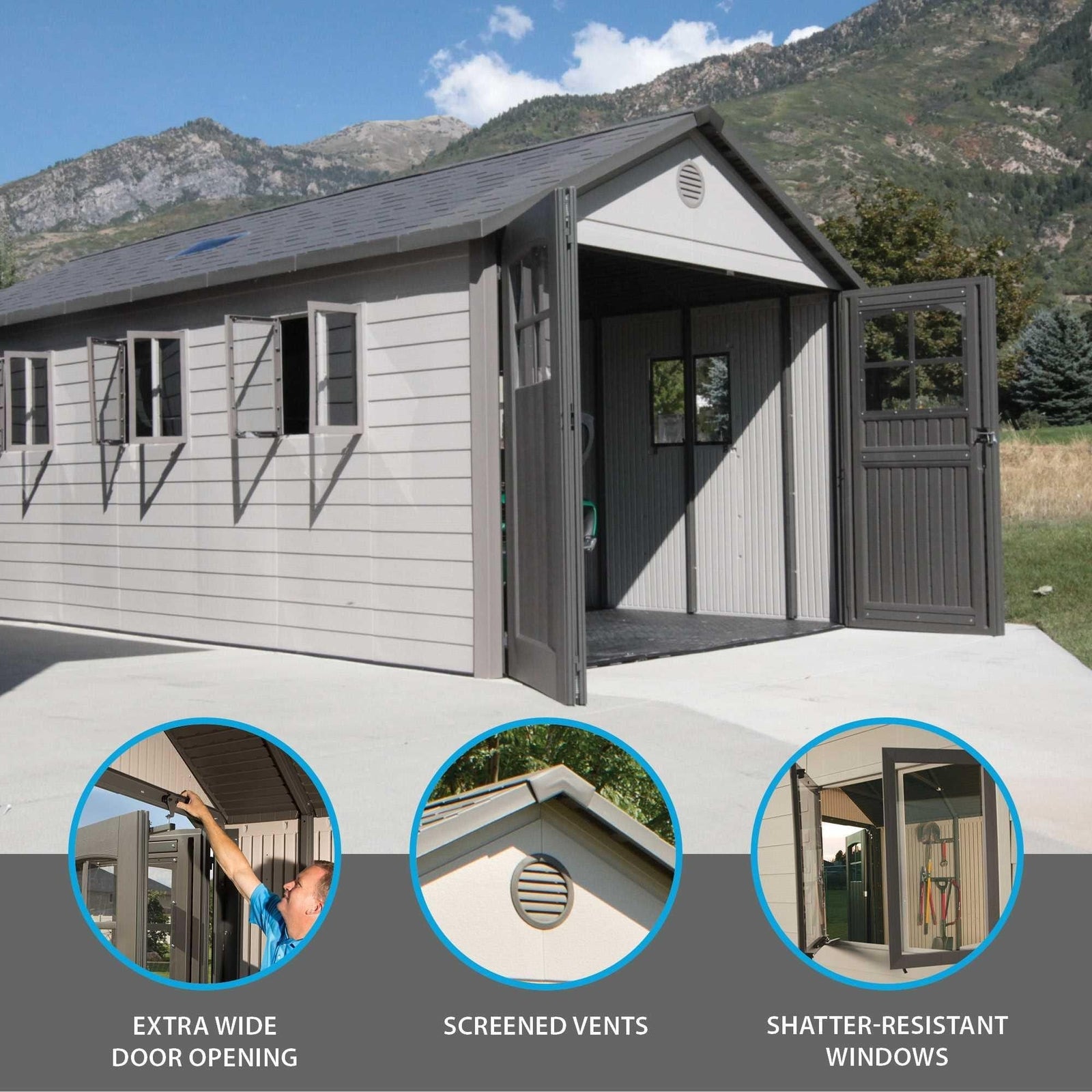 Outdoor Storage Shed, 11-ft x 21-ft M8K0 - product image 5