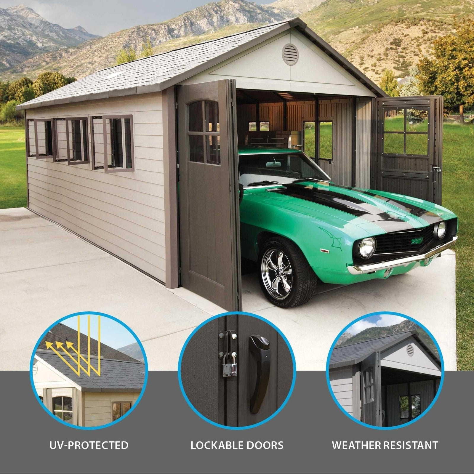 Outdoor Storage Shed, 11-ft x 21-ft M8K0 - product image 6