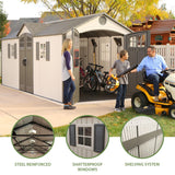Outdoor Storage Shed with Dual Side Entry, 20 x 8-ft O7M1 - product image 3