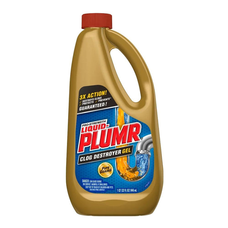 Pro Strength Kitchen Clog Destroyer Gel, Lemon Scent, 946-mL I7Q4