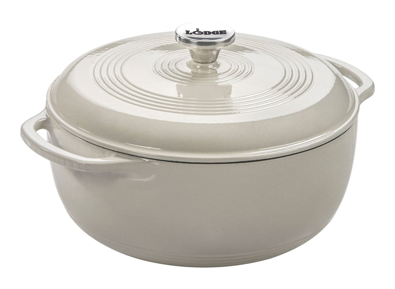 Enamel Cast Iron Dutch Oven, White, 6-qt J9V9