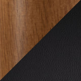 Saddle Wood & PU Leather Seat Counter/Bar Stools (2-Piece Set), Walnut/Black D2T5 - product image 7