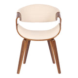Symphony Faux Leather Dining/ Accent Chair, Cream L0W3 - product image 2