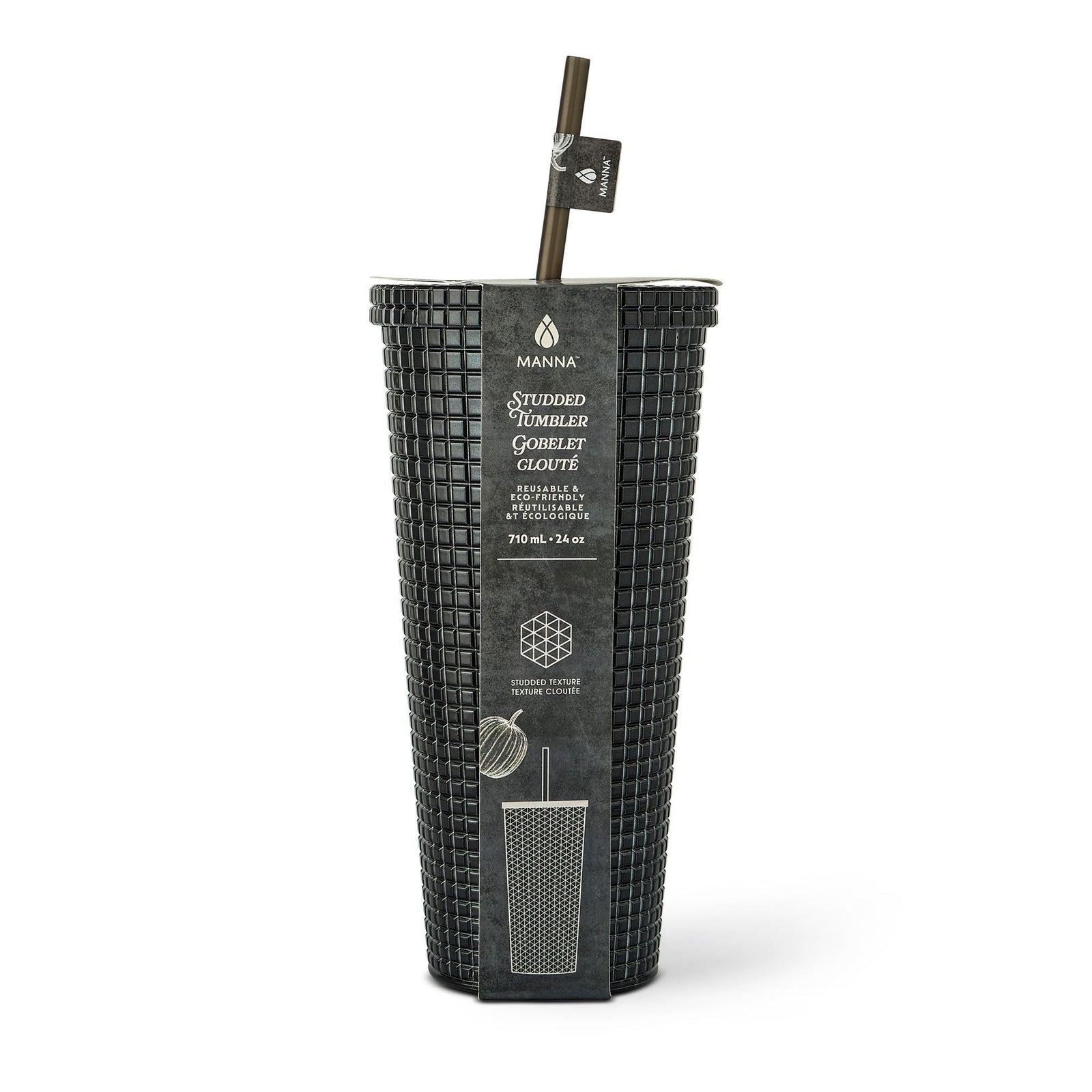 710-mL BPA-Free Iridescent Studded Textured Tumbler N1O0 - product image 3