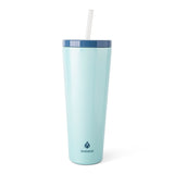 Axel Sparkle Stainless Steel Double Wall Insulated Tumbler, 24-oz, Assorted Colours, with Reusable Straw Z9L7 - product image 1