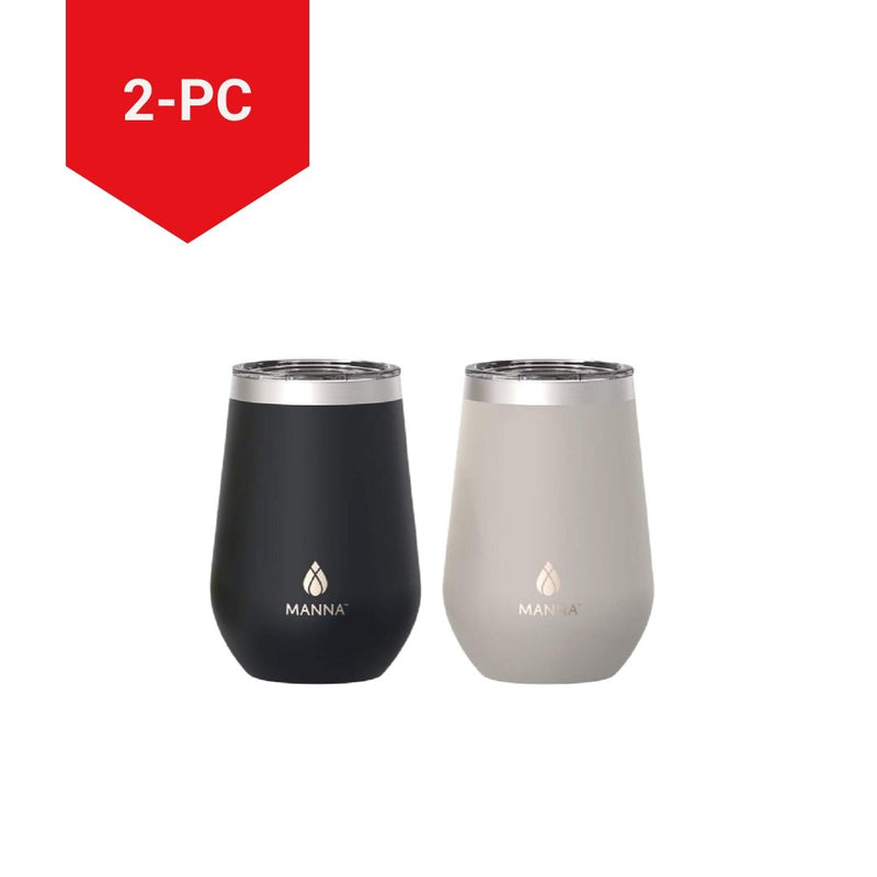 Insulated Stainless Steel Tumbler, 12-oz, 2-pk, with Lid B9E5