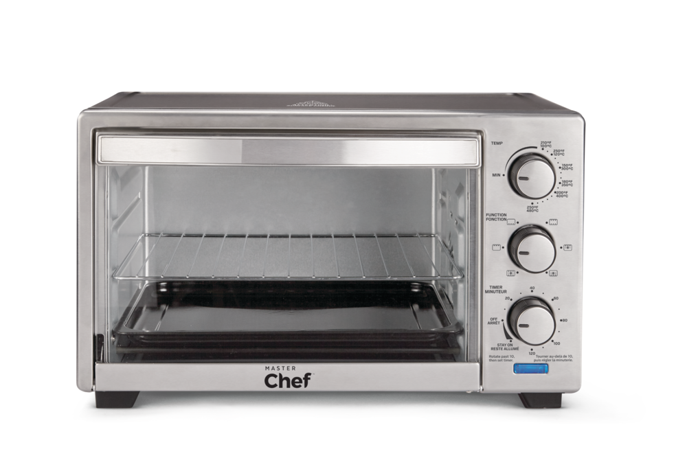 Convection Toaster Oven with 4 Functions, Stainless Steel, Black, 6-Slices Y4S6 - product image 1