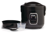 Deluxe Non-Stick Rice Cooker & Steamer, Black, 10 Cups R5B6 - product image 1