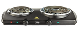 Double Burner Hot Plate, Black, 1500W V7Y4 - product image 3