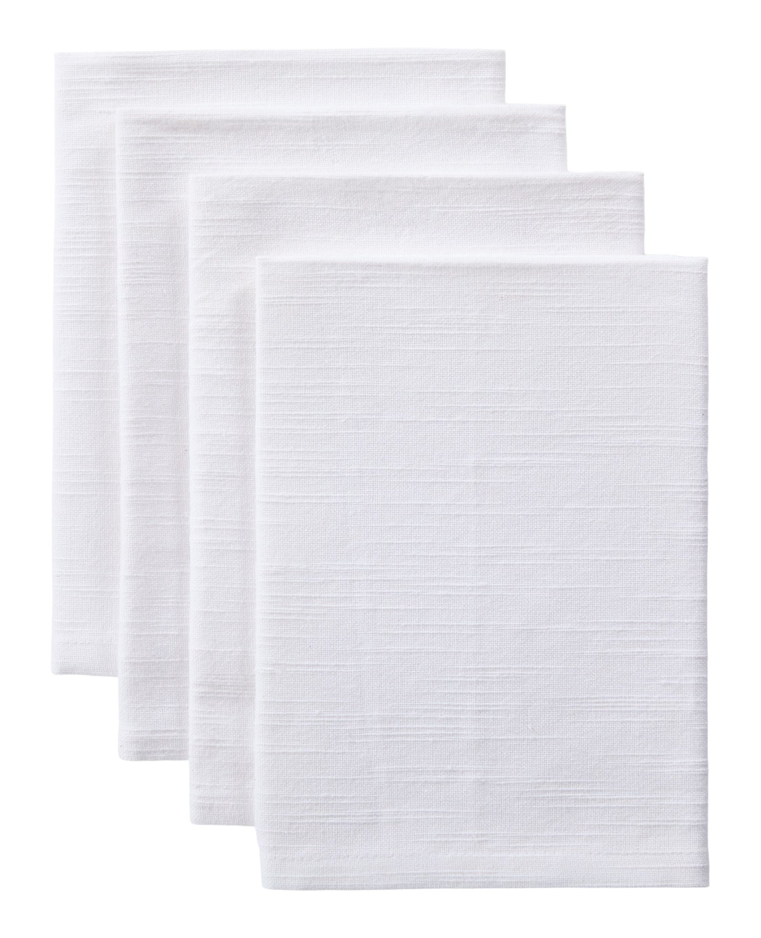 Essential Cotton Dining Napkins, White, 17-in, 4-pk Y6D7 - product image 1