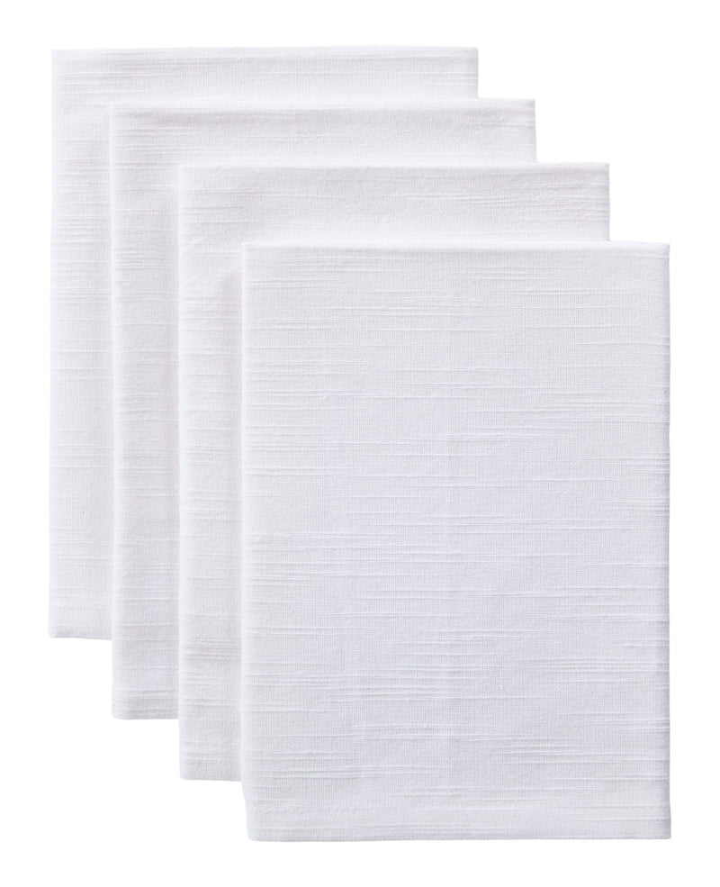 Essential Cotton Dining Napkins, White, 17-in, 4-pk Y6D7