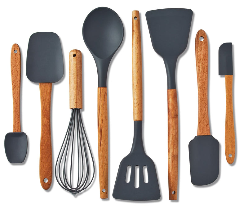 Heat-Resistant Beechwood Cookware Set, 8-pc P4O7