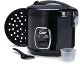 One-Touch Non-Stick Rice Cooker & Steamer, Black, 20 Cups H9N3 - product image 3
