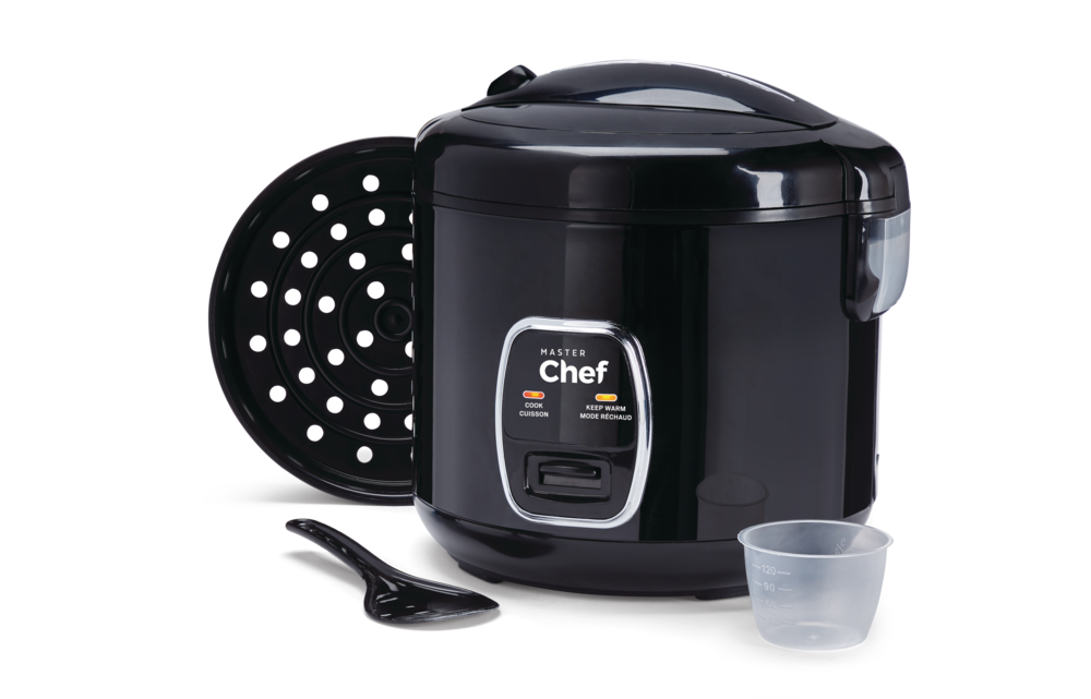 One-Touch Non-Stick Rice Cooker & Steamer, Black, 20 Cups H9N3 - product image 4