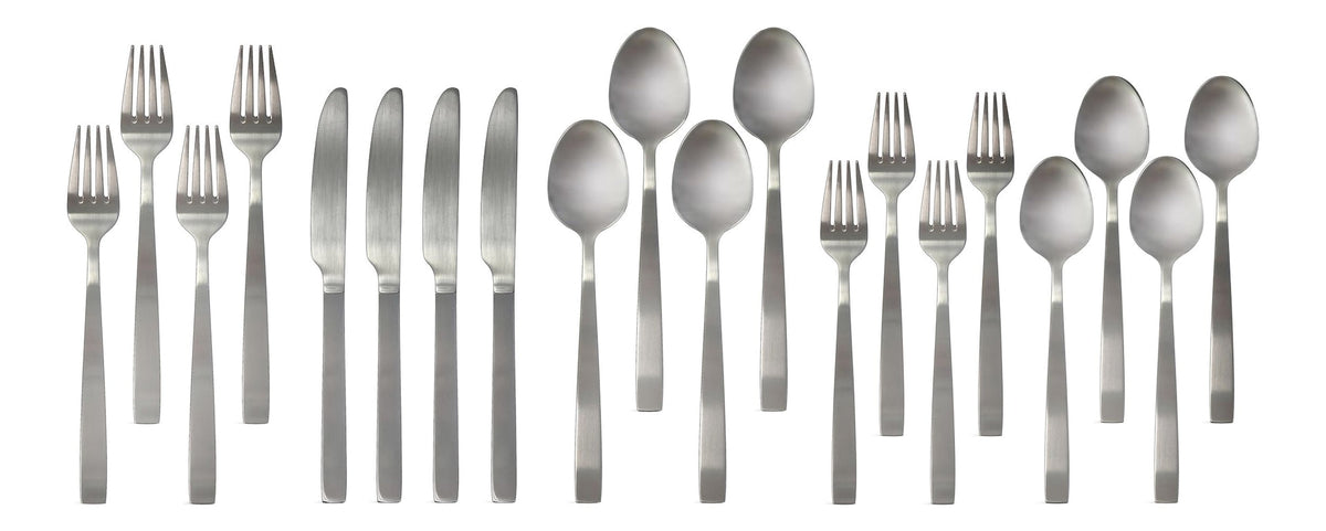 Stainless Steel Flatware Set, Serves 4, 20-pc R3Z6 - product image 1