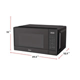 Matte Microwave, Black, 1.1-cu-ft Y0W1 - product image 5
