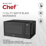 Matte Microwave, Black, 1.1-cu-ft Y0W1 - product image 6
