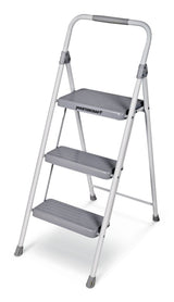 3-Step Metal Folding Step Stool, 225-lb, 3.2 ft Y4N1 - product image 1