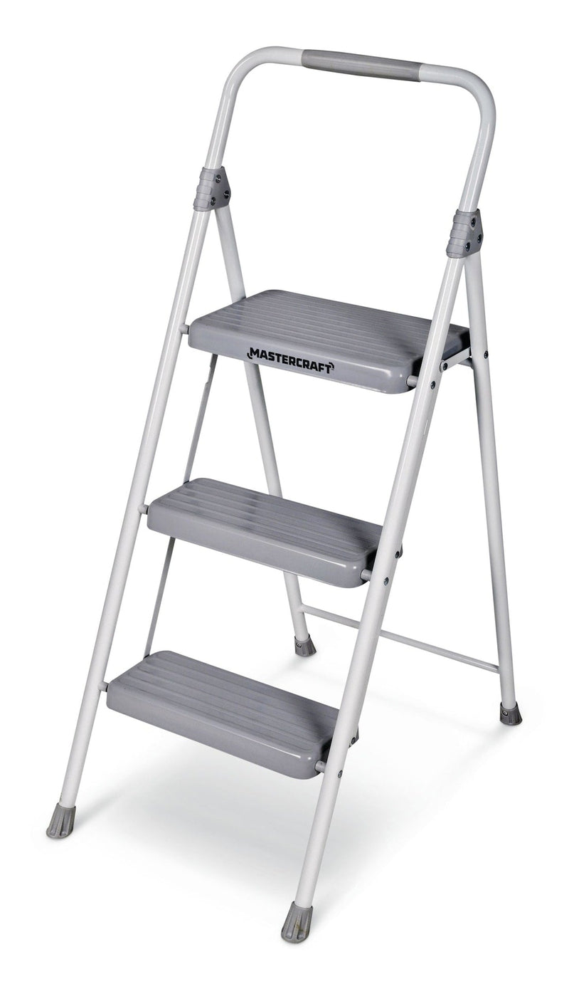 3-Step Metal Folding Step Stool, 225-lb, 3.2 ft Y4N1