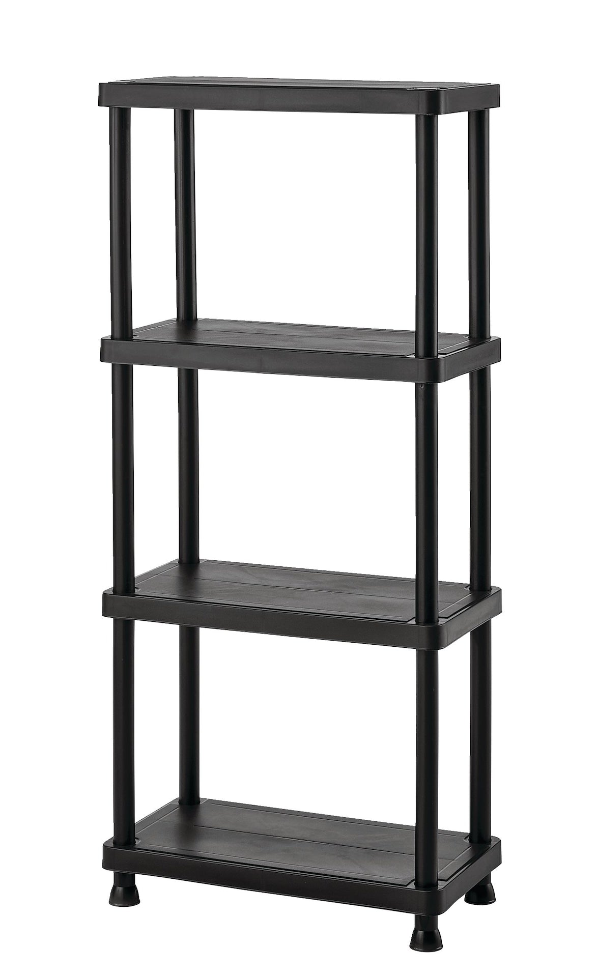4-Shelf Resin/ Plastic Storage Rack/ Shelving Unit, 23 x 12 x 52-in R1K2 - product image 1