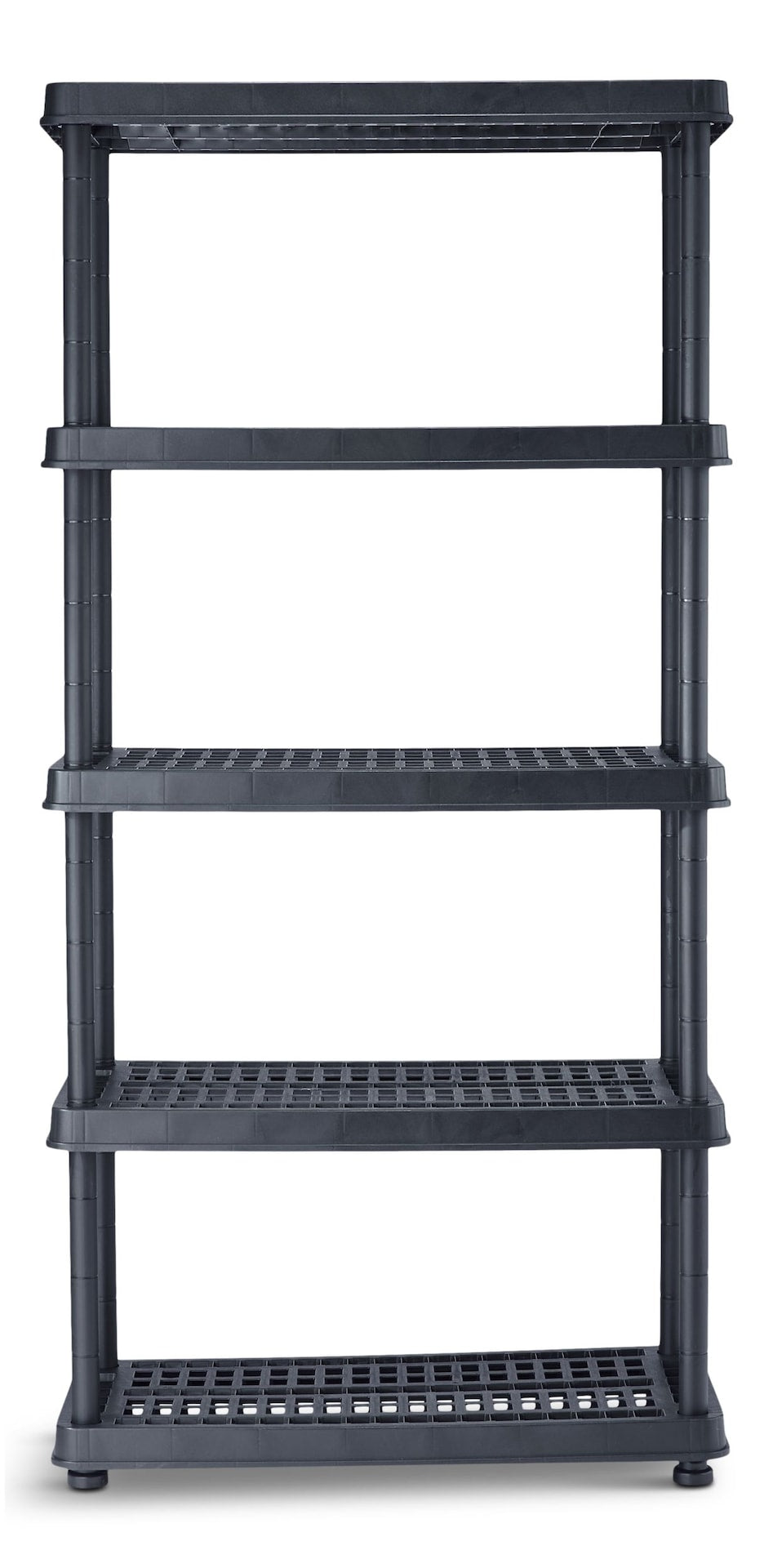 Adjustable 5-Shelf Resin/Plastic Storage Rack/Shelving Unit, 36 x 18 x 72-in L1F7 - product image 1