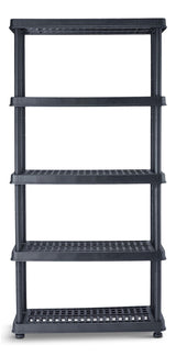Adjustable 5-Shelf Resin/Plastic Storage Rack/Shelving Unit, 36 x 18 x 72-in B0B5 - product image 1