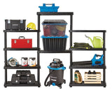 Adjustable 5-Shelf Resin/Plastic Storage Rack/Shelving Unit, 36 x 18 x 72-in B0B5 - product image 3