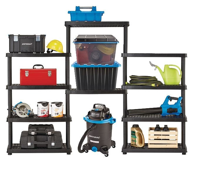 Adjustable 5-Shelf Resin/Plastic Storage Rack/Shelving Unit, 36 x 18 x 72-in B0B5 - product image 3