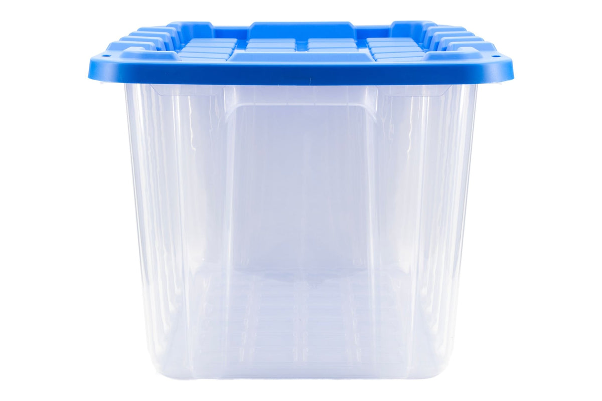 Clear Heavy-Duty Storage Tote with Snap-Lock Lid, 102-L H5B9 - product image 1