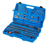 Socket Set, 184-pc, SAE / Metric, CRV, Nickel-Chrome Plating K7M2 - product image 1