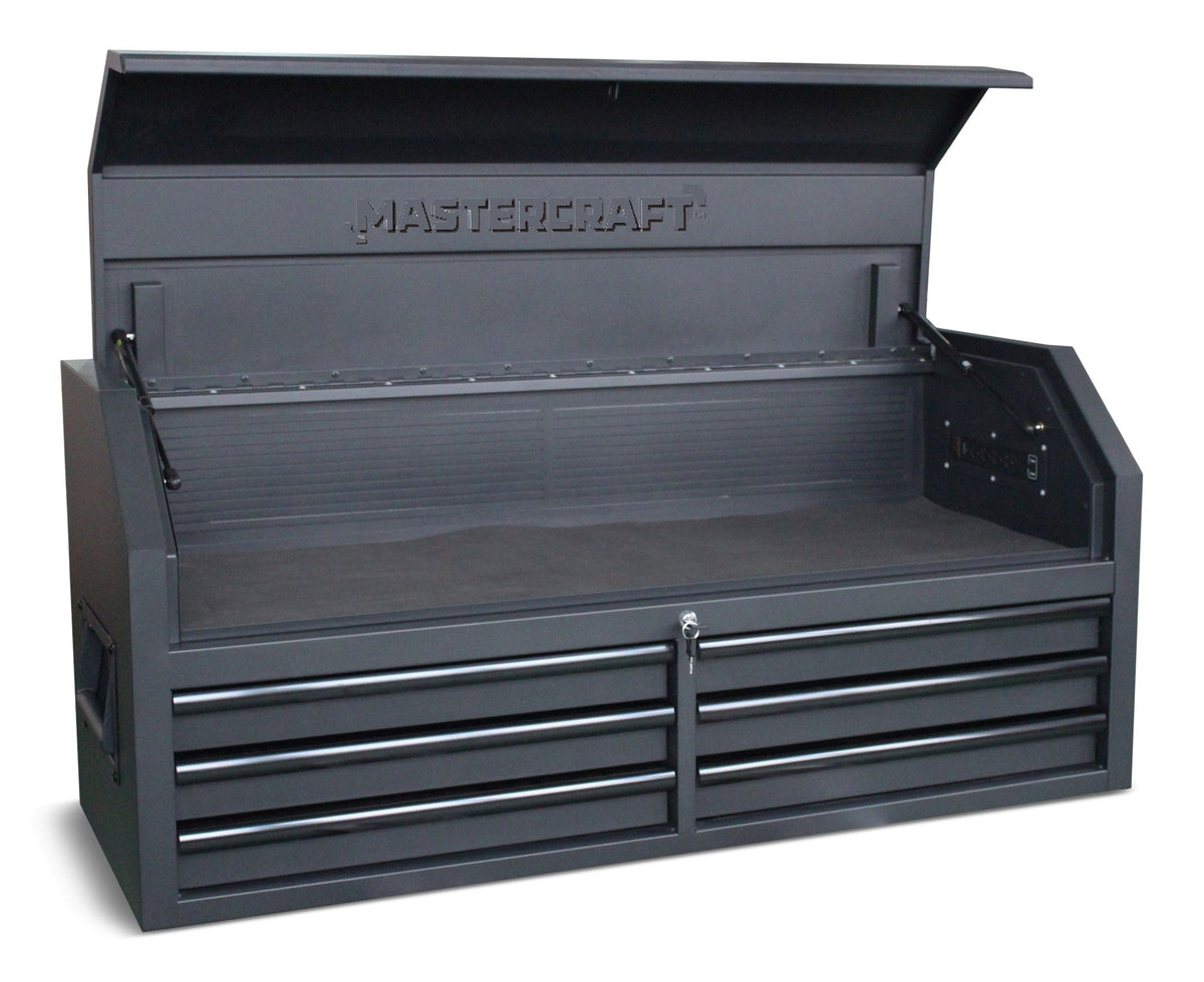 Tool Chest with 6 Drawers, Power Bar with USB, Black, 52-in Q2P0 - product image 1
