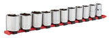 1/2-in Drive 6 Pt. Socket Set, SAE, Nickel-Chrome Plating, 11-pc G6F9 - product image 2