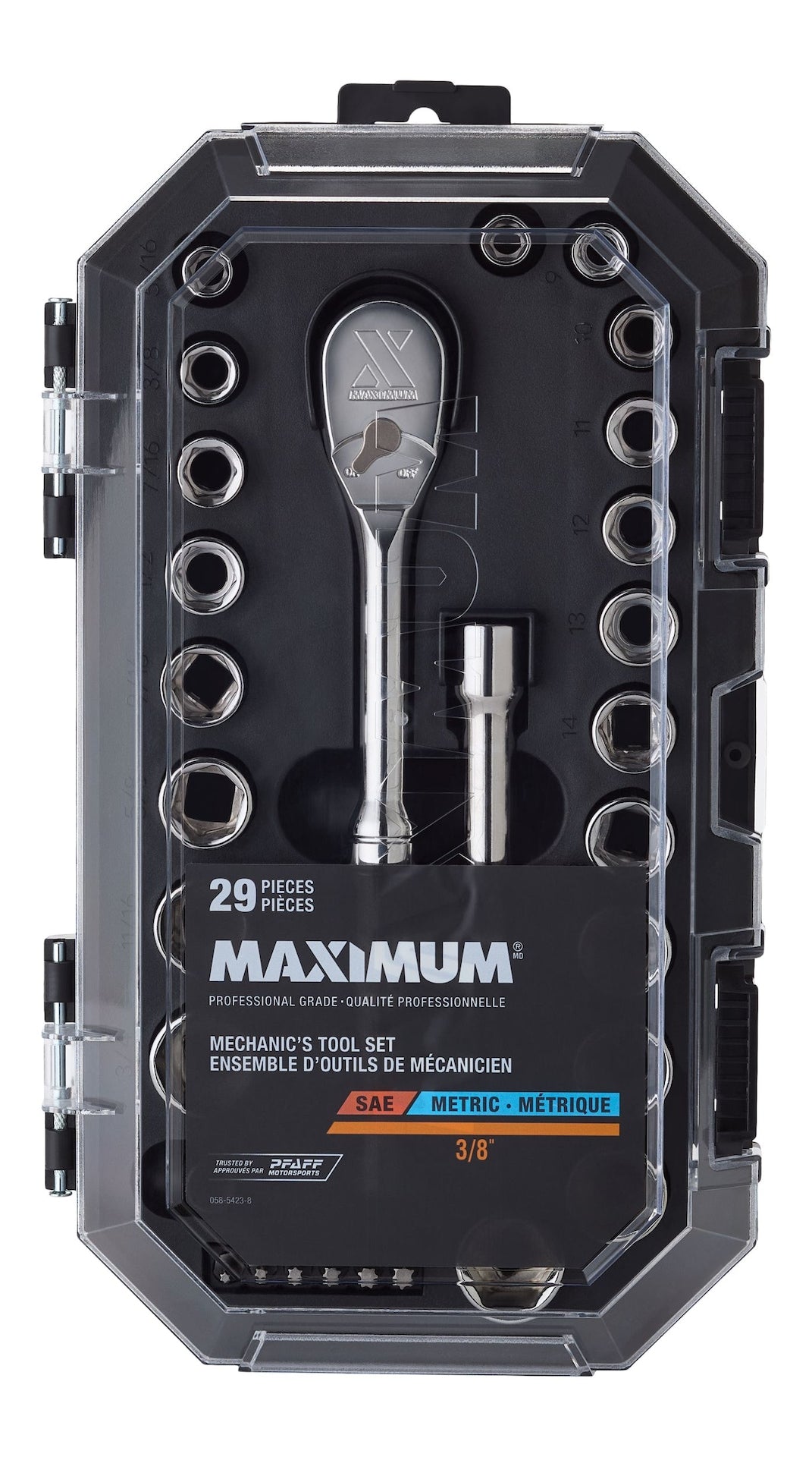 29 Piece 3/8" Drive Metric Socket Set A7E4 - product image 2