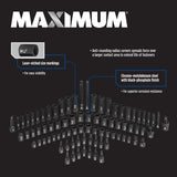 3/8-in & 1/2-in Drive Professional Grade Impact Socket Set, 83-pc, CRMO Y0S0 - product image 5