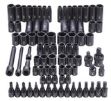 3/8-in & 1/2-in Drive Professional Grade Impact Socket Set, 83-pc, CRMO Y0S0 - product image 8