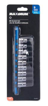 3/8-in Drive Hex Bit Socket Set, Chrome-Plated, 9-pc, Metric M3X0 - product image 1