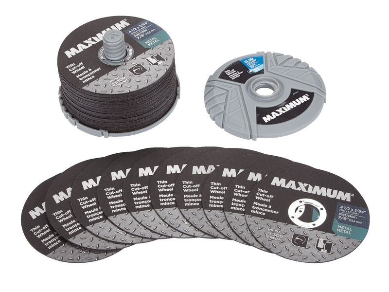 4-1/2-in x 3/64-in Aluminum Oxide Thin Cut off Wheel for Metal, 50-pk N8H5