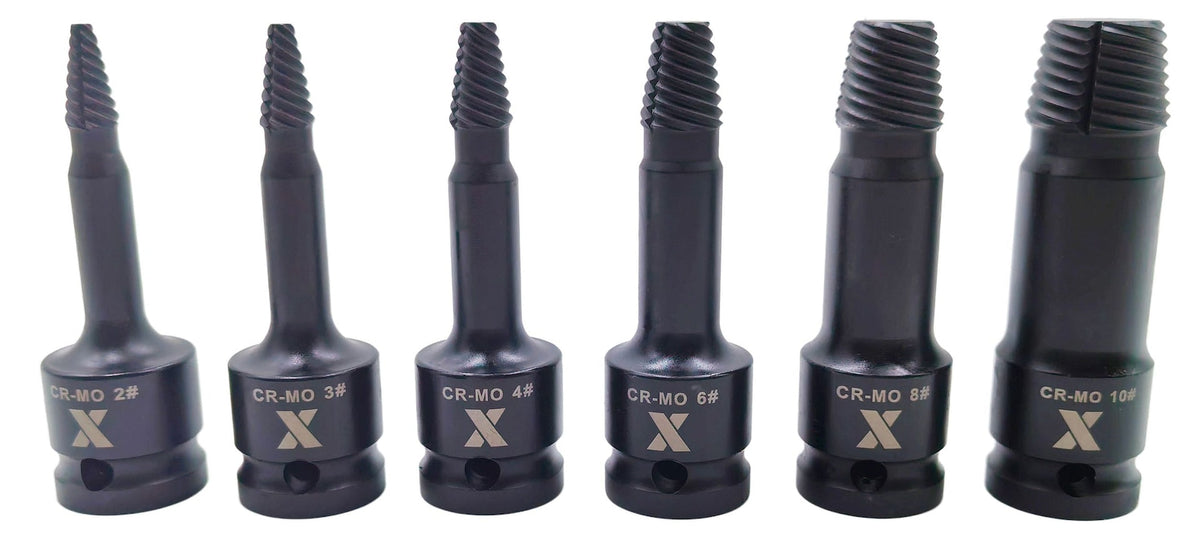 6 Piece 1/2" Drive Impact Screw Extractor Rail C0M7 - product image 4