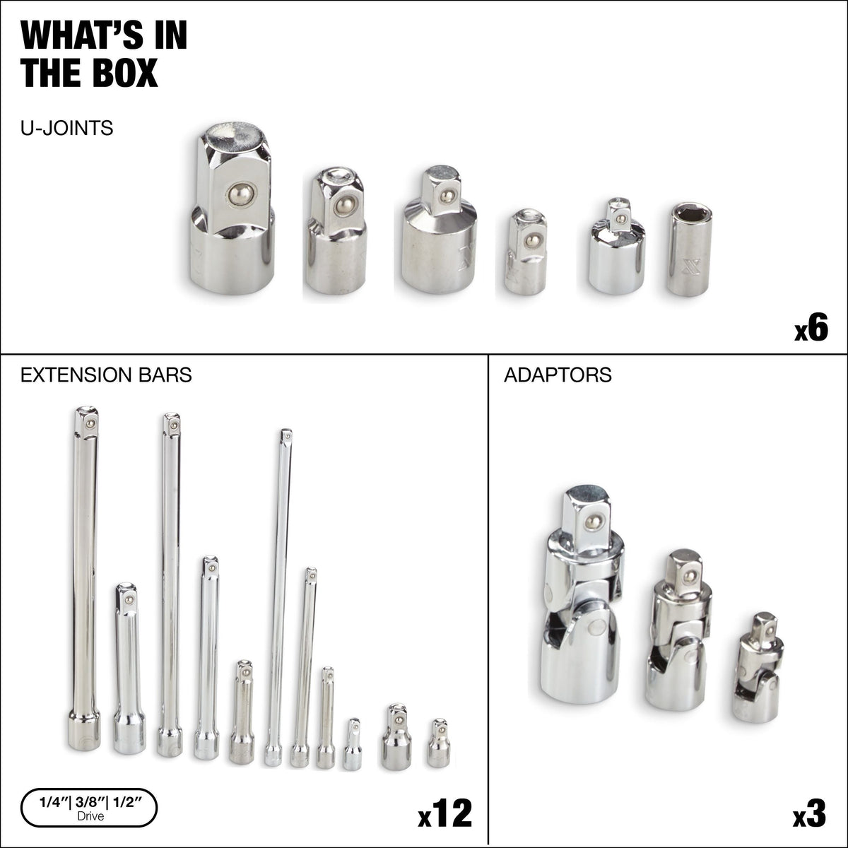 Extension Tool & Socket Accessory Set, 20-pc T4O3 - product image 2