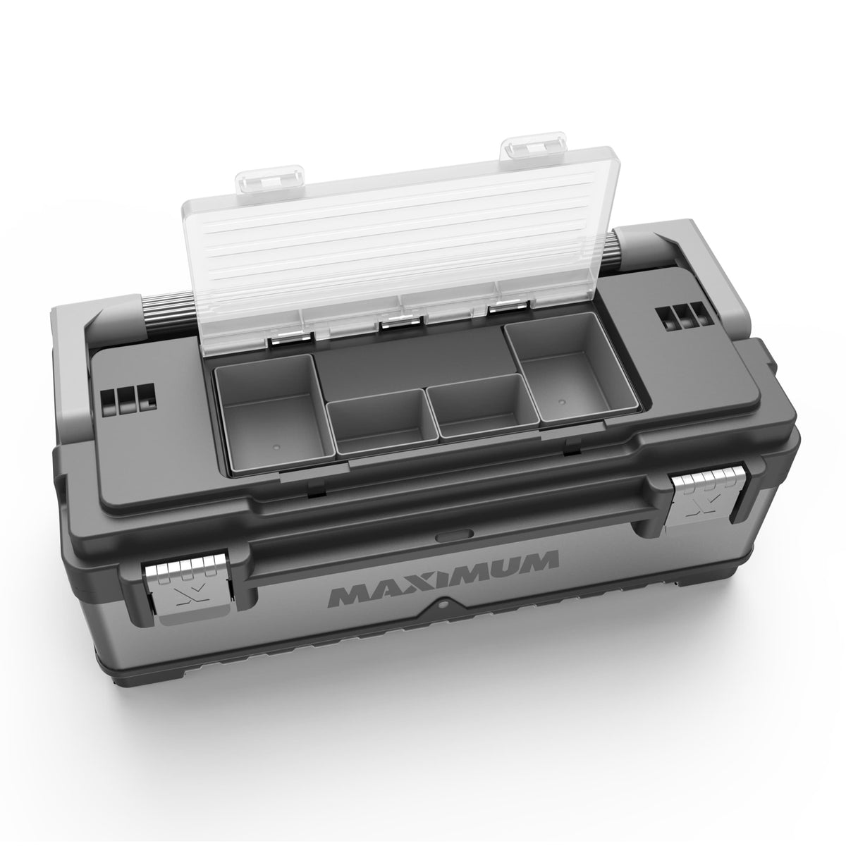 Heavy-Duty Metal & Plastic Tool Box with Removable Tray, 23-in Z1Q5 - product image 4