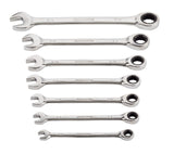 Ratcheting Wrench Set, SAE, Nickel-Chrome Plating, 7-pc N1F6 - product image 4