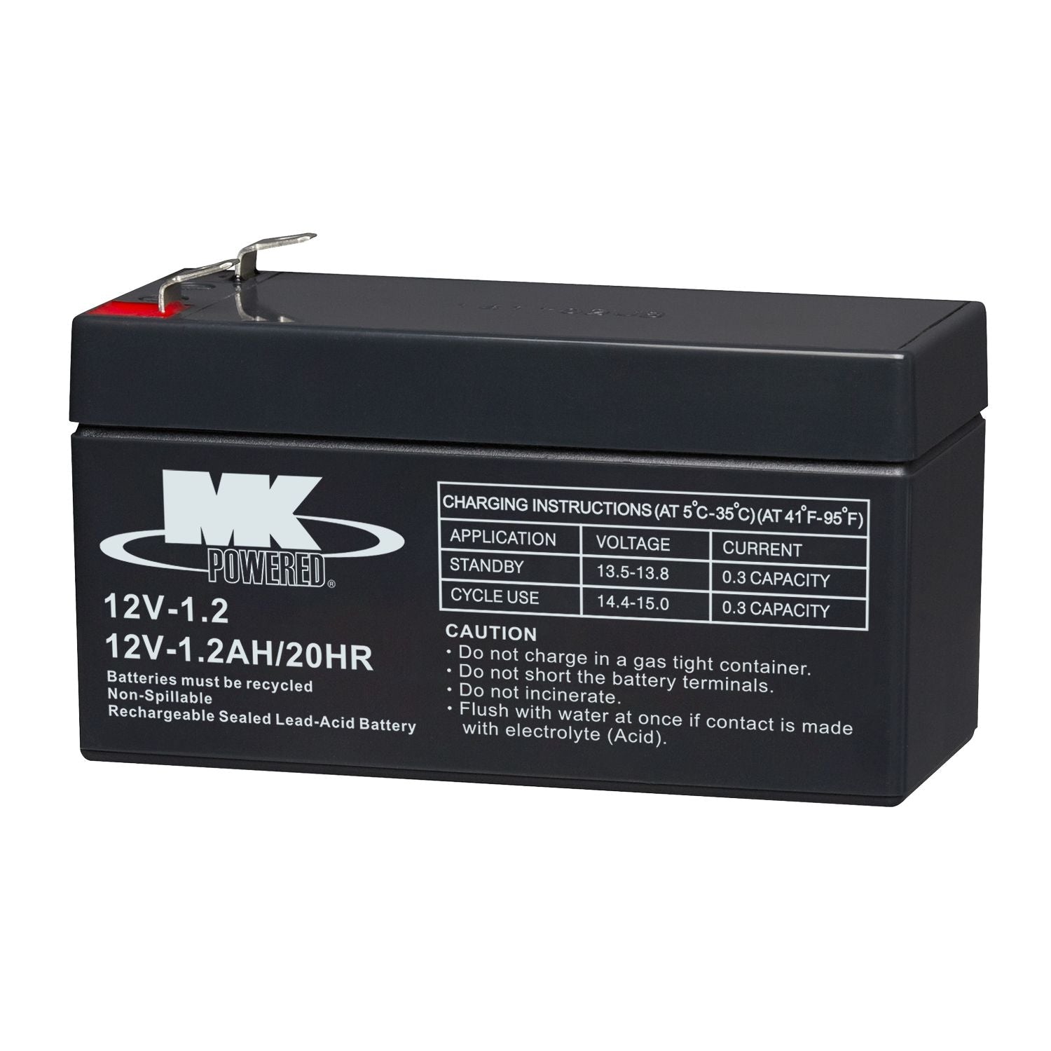 Battery 12-Volt 1.2 Ah SLA Battery, F1 Terminal B2I6 - product image 2