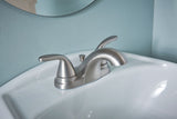 Adler Double Handle Bathroom Faucet, Spot Resist Brushed Nickel U8B0 - product image 3