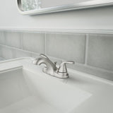 Adler Double Handle Bathroom Faucet, Spot Resist Brushed Nickel U8B0 - product image 4