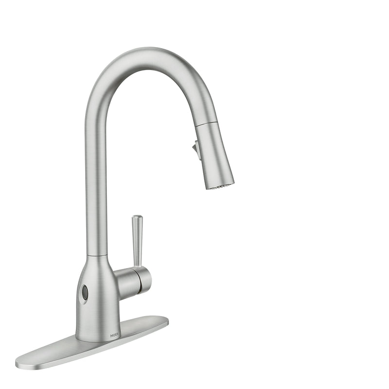 Adler Single Handle Kitchen Faucet with Motionsense, Spot Resist Stainless X9Z7