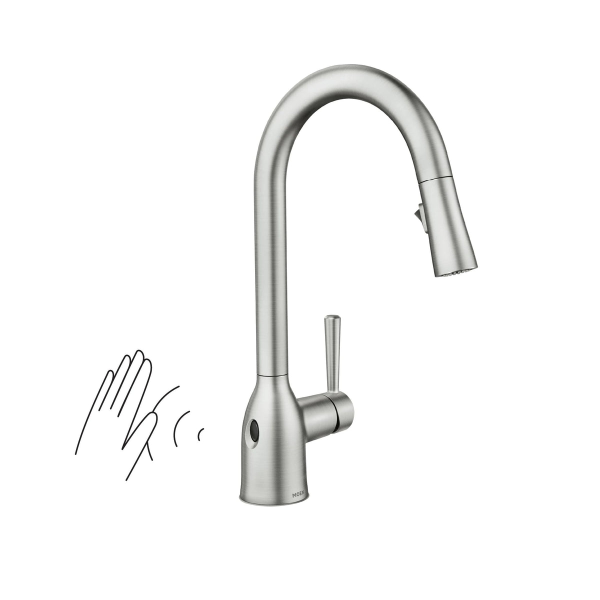 Adler Single Handle Kitchen Faucet with Motionsense, Spot Resist Stainless X9Z7 - product image 5