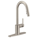 Align Single Handle Modern Pull Down Sprayer Kitchen Faucet with Reflex & Power Clean, Stainless Steel W0A6 - product image 1