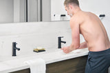 Align Single Handle Single Hole Bathroom Sink Faucet, Matte Black F4H8 - product image 3