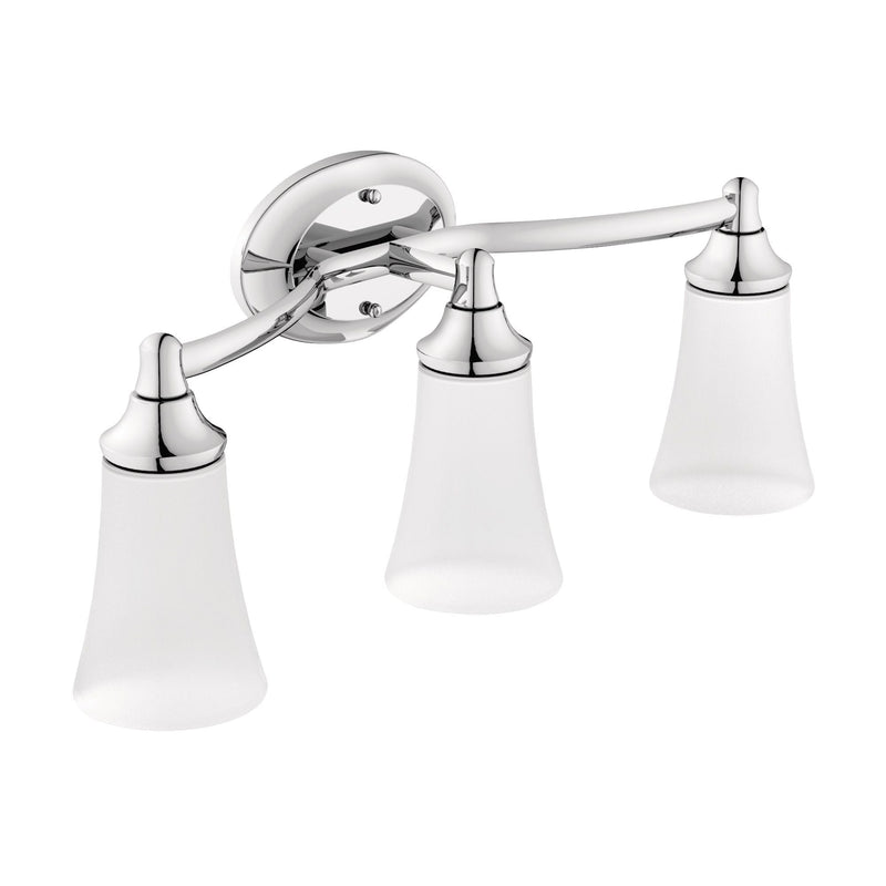 EVA 3-Light Vanity Lighting Fixture, Chrome Q9O0