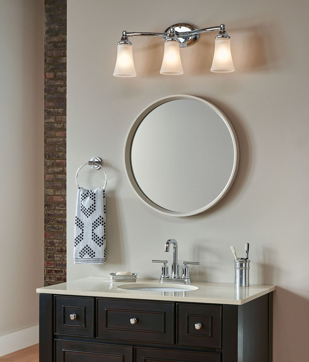 EVA 3-Light Vanity Lighting Fixture, Chrome Q9O0 - product image 2